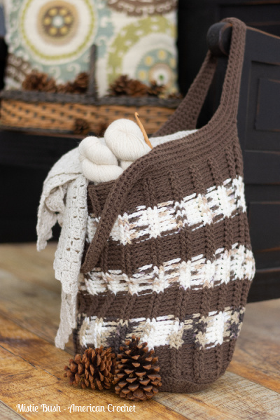 Smores Tote | Crochet Pattern | American Crochet @americancrochet.com