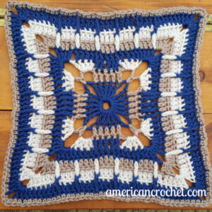 Blissfully Yours Square | Crochet Pattern | American Crochet @americancrochet.com #crochetpattern