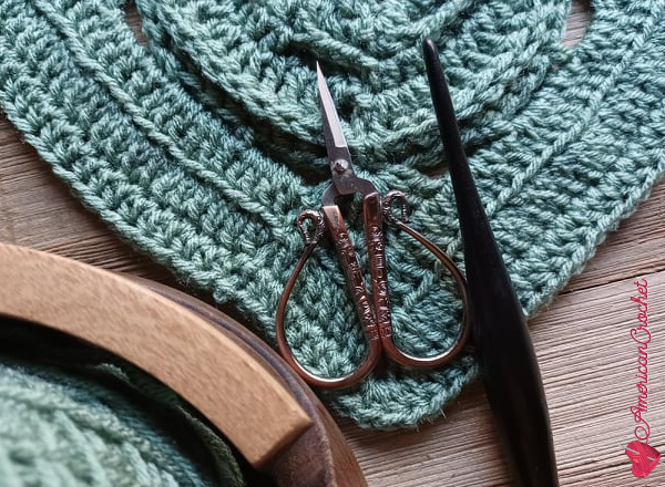 Cross Creek Square Crochet Pattern – Textured Blanket Square – Riverwood Square CAL Block #6