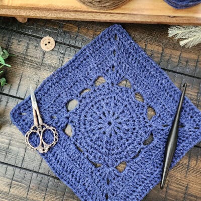 Fritzella Square Crochet Pattern – Riverwood Square CAL Block #14