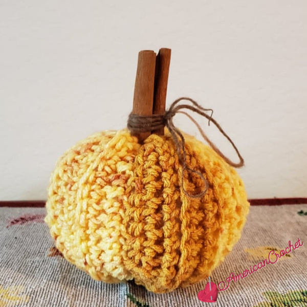 Blessed Pumpkin | Crochet Pattern | American Crochet @americancrochet.com #crochet pattern