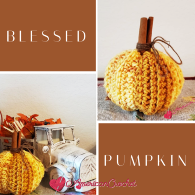 Blessed Pumpkin Crochet Pattern – Quick Halloween & Fall Project