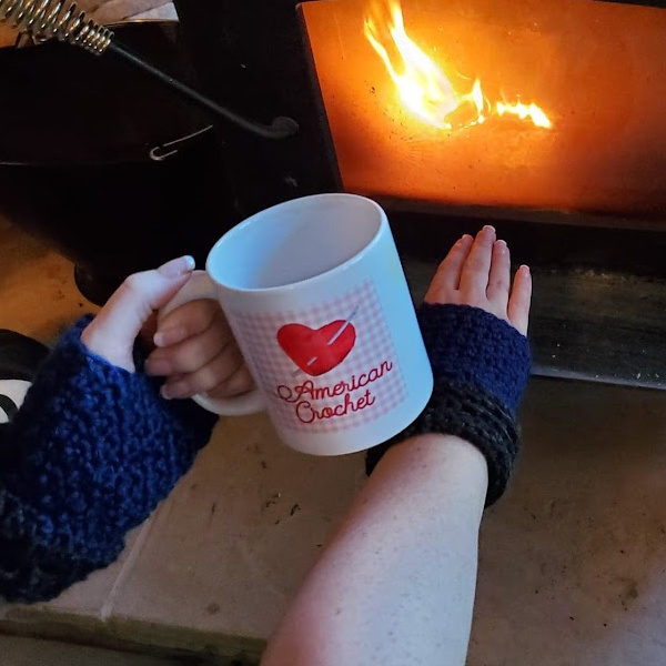 Blessed Fingerless Mitts | American Crochet @americancrochet.com