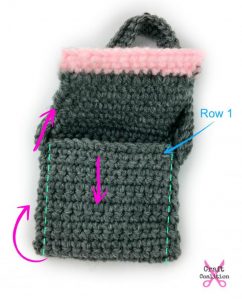 My Dolly Edgy Messenger Bag | American Crochet @americancrochet.com