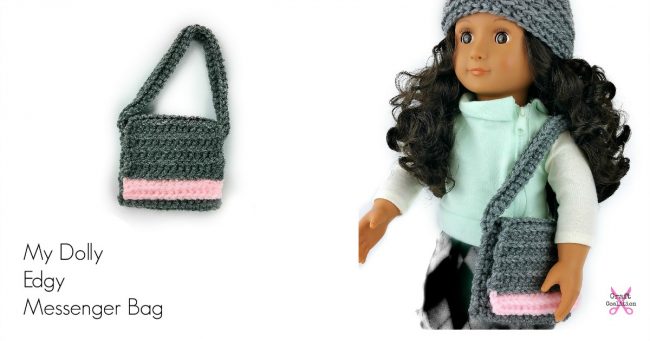 My Dolly Edgy Messenger Bag | American Crochet @americancrochet.com