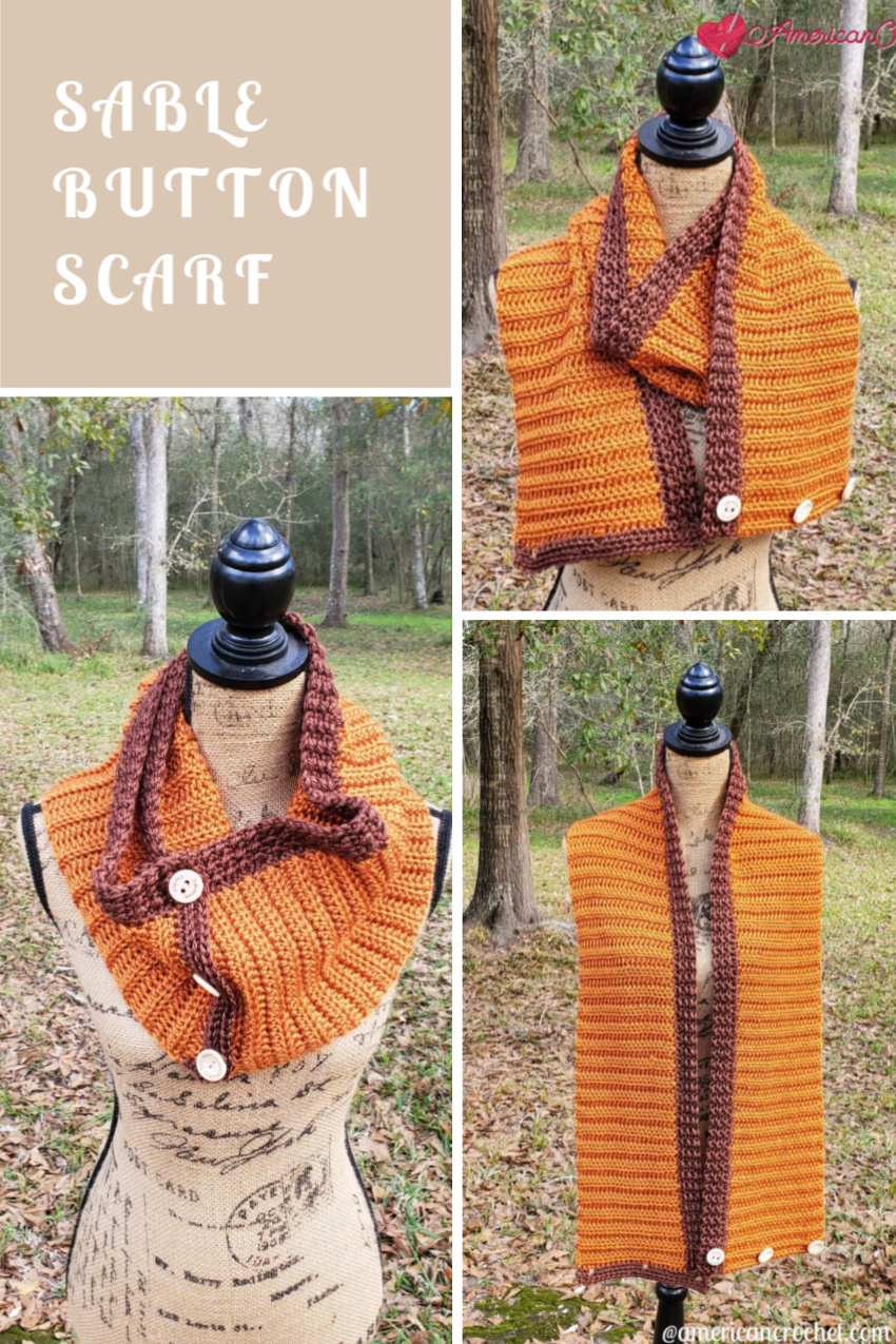 Sable Button Scarf - Image 4