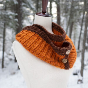 Sable Button Scarf