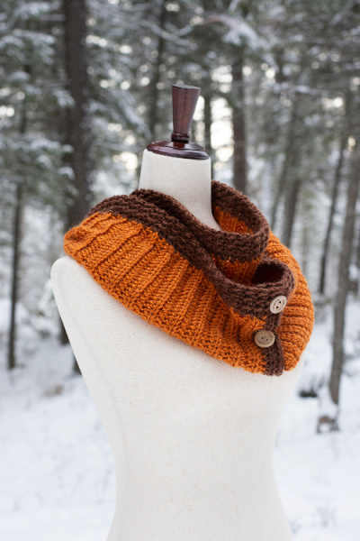 Sable Button Scarf | Crochet Pattern | American Crochet @americancrochet.com