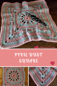 Pixie Dust Square | Crochet Pattern | American Crochet @americancrochet.com #crochetpattern