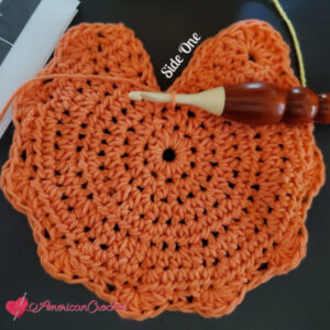 Anna Mae Chick Coaster | American Crochet @americancrochet.com #crochetpattern