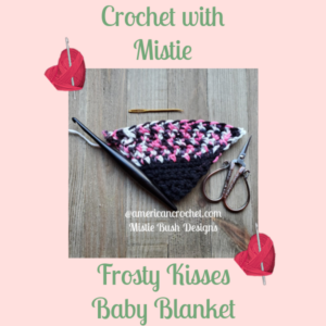 Frosty Kisses Baby Blanket | American Crochet @americancrochet.com #crochetalong