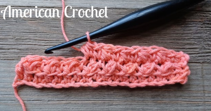 Half Double Crochet Front 2 Loop Cluster | American Crochet @americancrochet.com