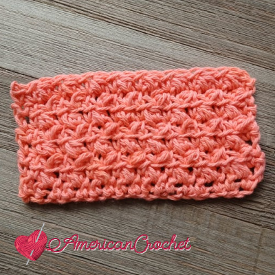 Half Double Crochet Front 2 Loop Cluster | American Crochet @americancrochet.com