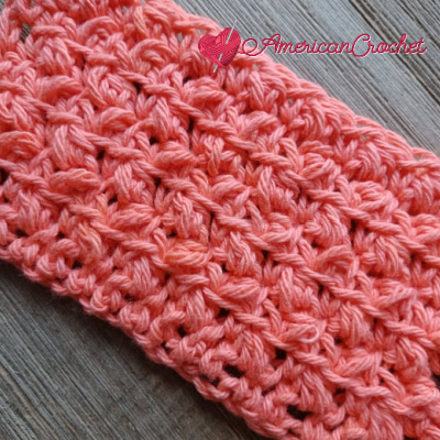 Half Double Crochet Front 2 Loop Cluster | American Crochet @americancrochet.com
