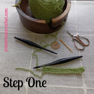 Front Bottom Loop Half Double Crochet | American Crochet @americancrochet.com