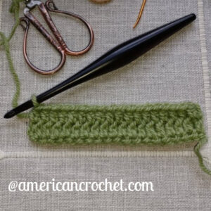 Front Bottom Loop Half Double Crochet | American Crochet @americancrochet.com