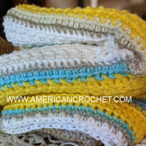 Happy Throw Two Part | American Crochet @americancrochet