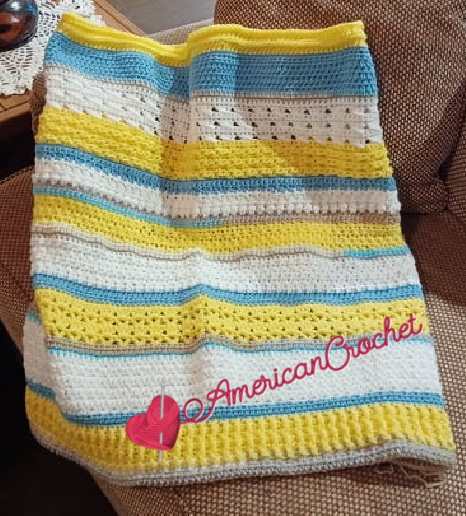 Happy Throw Two Part Fifteen | American Crochet @americancrochet