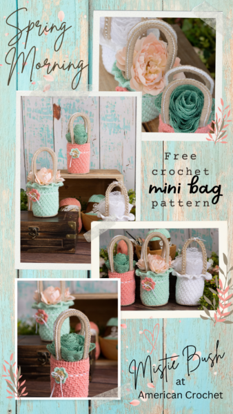 Spring Morning Mini Bag | American Crochet @americancrochet.com