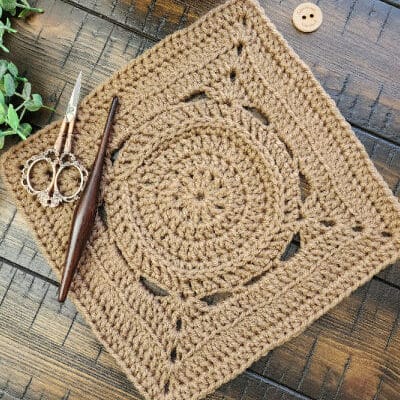 Pedigo Square Crochet Pattern – Riverwood Square CAL Block #7