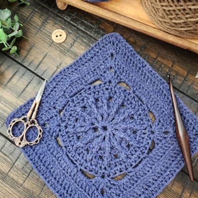 Backroads Square Crochet Pattern – Riverwood Square CAL Block #11