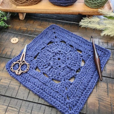 Acquaintance Square Crochet Pattern – Riverwood Square CAL Block #21