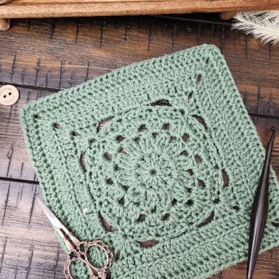 Enclave Square Crochet Pattern – Riverwood Square CAL Block #19