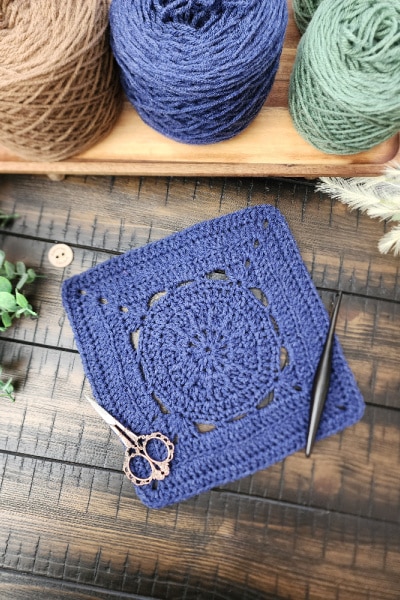 Fallbrook Square Crochet Pattern Riverwood Square CAL Block #18