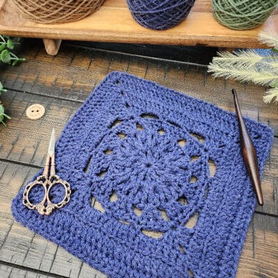 Blessed Square Crochet Pattern – Riverwood Square CAL Block #24