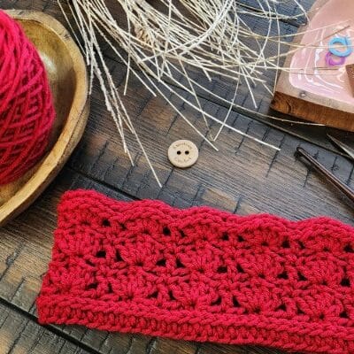 Bonfire Babe Earwarmer – Free Crochet Pattern for the Head Over Heels Blog Hop 2026